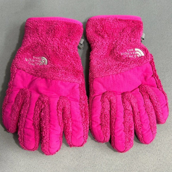 The North Face Other - The North Face Gloves Pink Gray Ski Snow Winter Girls M